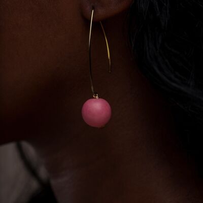 Minimal Earrings - Pink