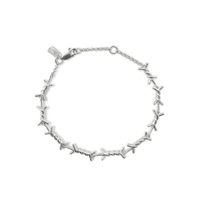 MINI-KRAWATTE ARMBAND / SILBER