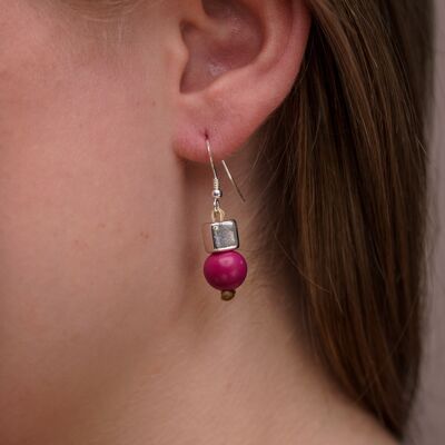 Acai Berry Earrings - Frosted Berries