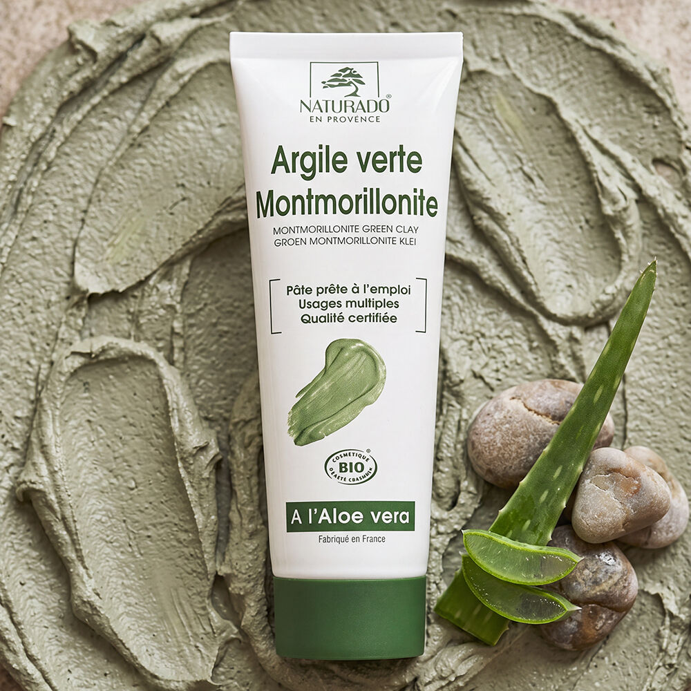 Montmorillonite green clay tube ready to use 300 g organic Ecocert