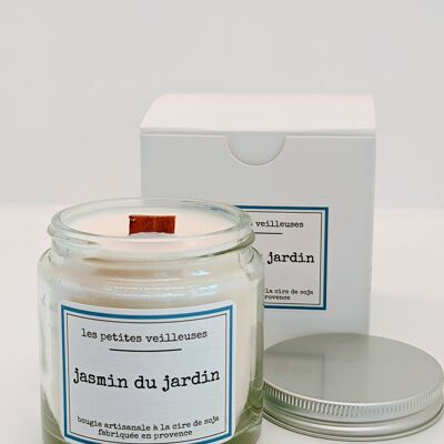 Garden Jasmine scented glass jar candle