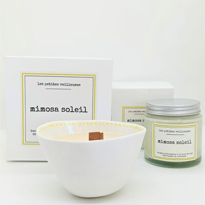 Vela perfumada de porcelana Mimosa Soleil