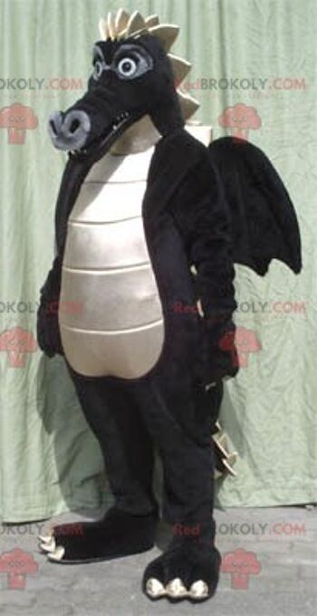 Mascotte de grand dragon noir et blanc REDBROKOLY, REDBROKO__028