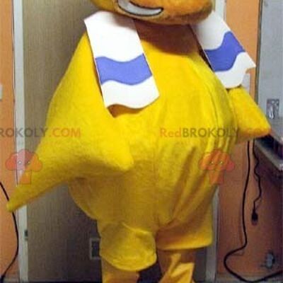 REDBROKOLY mascotte pulcino giallo con cuffia, REDBROKO__041