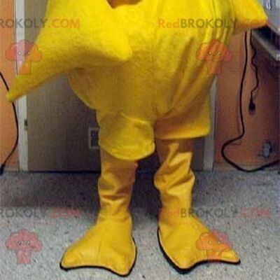 REDBROKOLY mascot yellow chick with a swimming cap , REDBROKO__041