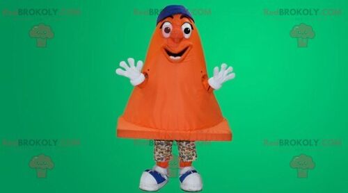 Orange signaling stud REDBROKOLY mascot , REDBROKO__048