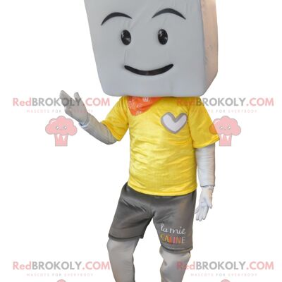 Grande mascotte gigante di marshmallow bianco REDBROKOLY, REDBROKO__051