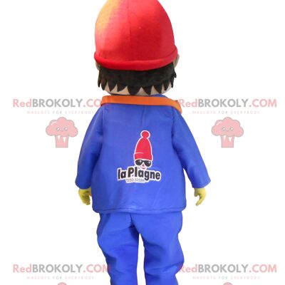 Mascota de REDBROKOLY lindo niño vestido con ropa de invierno, REDBROKO__052