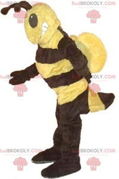 Yellow and black wasp REDBROKOLY mascot , REDBROKO__083