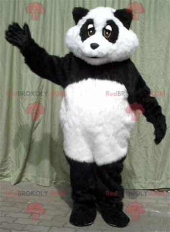 Mascotte de panda noir et blanc REDBROKOLY, REDBROKO__094