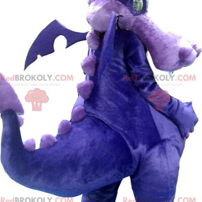 Purple and purple dragon REDBROKOLY mascot , REDBROKO__0111