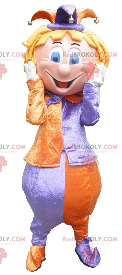 King jester clown REDBROKOLY mascot , REDBROKO__0112