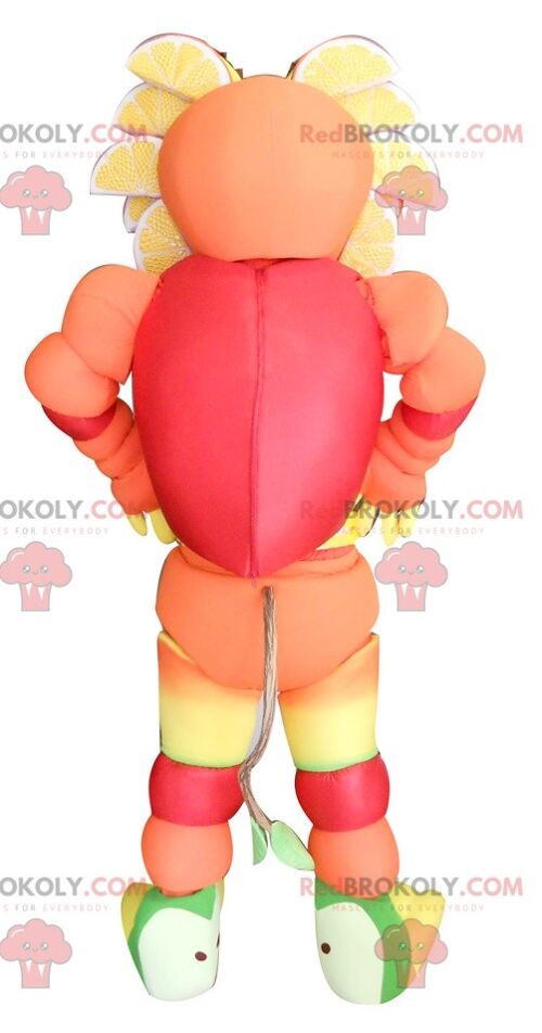 Multicolored fruity REDBROKOLY mascot , REDBROKO__0135