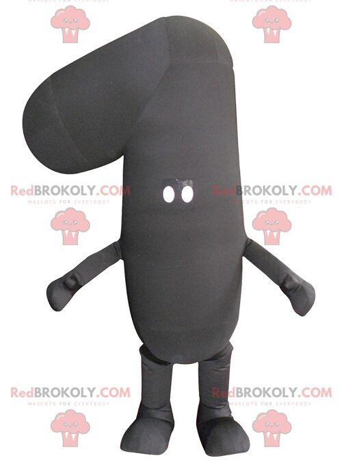 REDBROKOLY mascot figure one black , REDBROKO__0138