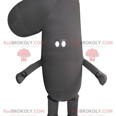 REDBROKOLY mascot figure one black , REDBROKO__0138