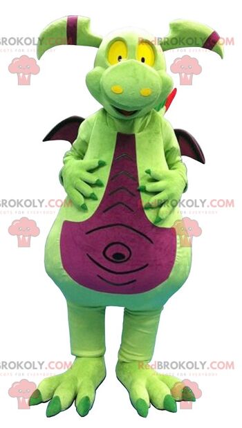 Mascotte de dragon vert et violet REDBROKOLY, REDBROKO__0151 2