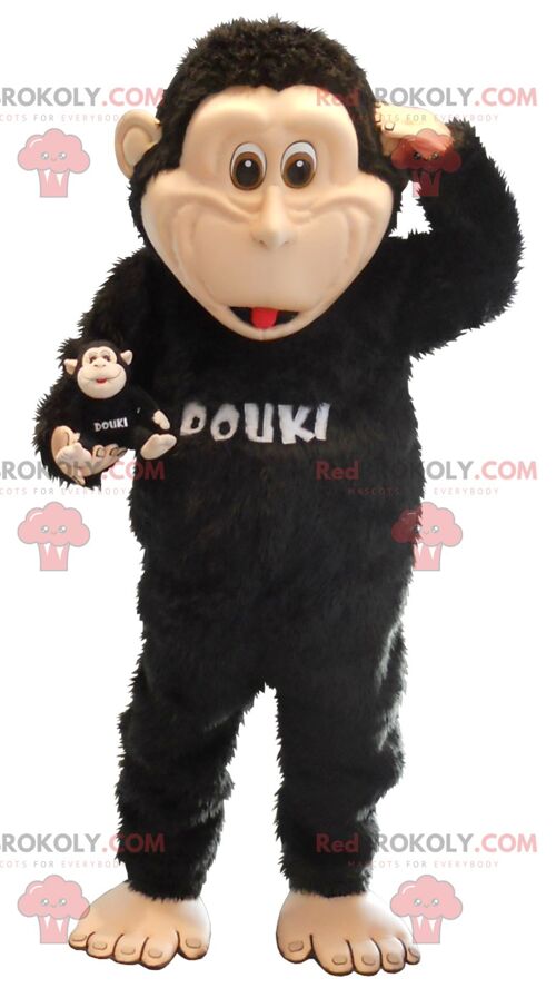 Great black monkey REDBROKOLY mascot , REDBROKO__0157