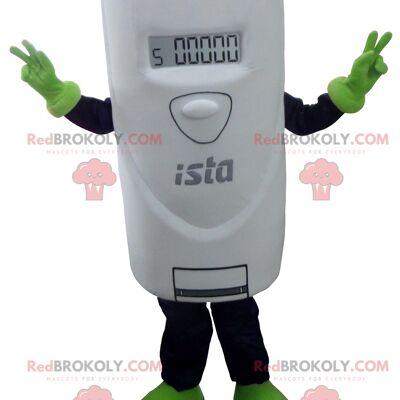 Giant white thermostat REDBROKOLY mascot , REDBROKO__0178