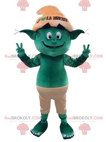Mascotte de troll farfadet vert REDBROKOLY, REDBROKO__0185