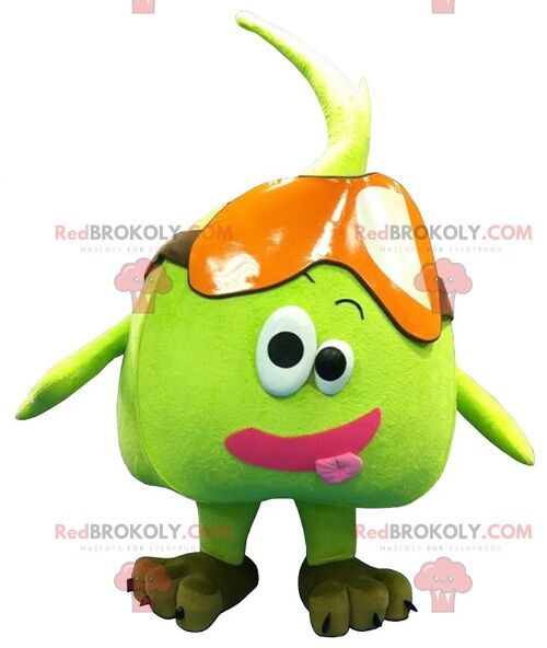 Giant green pear apple REDBROKOLY mascot , REDBROKO__0193