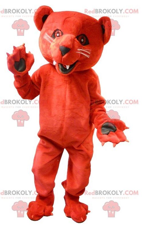 Giant red tiger REDBROKOLY mascot , REDBROKO__0195