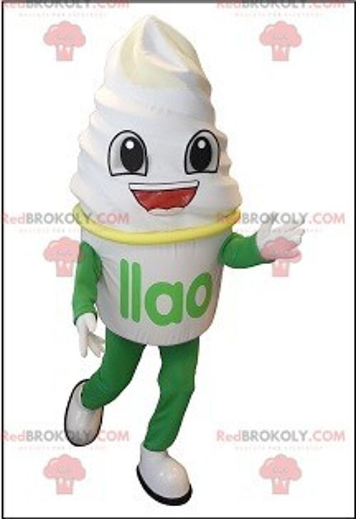 Giant Ice Cream Ice Cream REDBROKOLY mascot , REDBROKO__0197