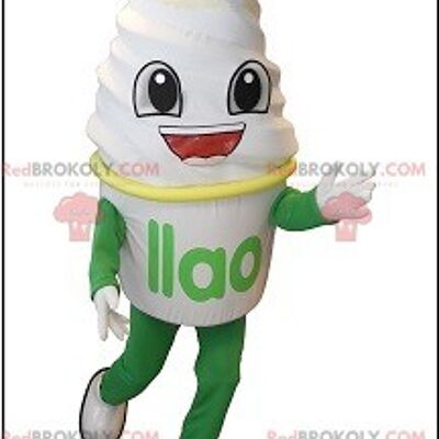 Giant Ice Cream Ice Cream REDBROKOLY mascot , REDBROKO__0197