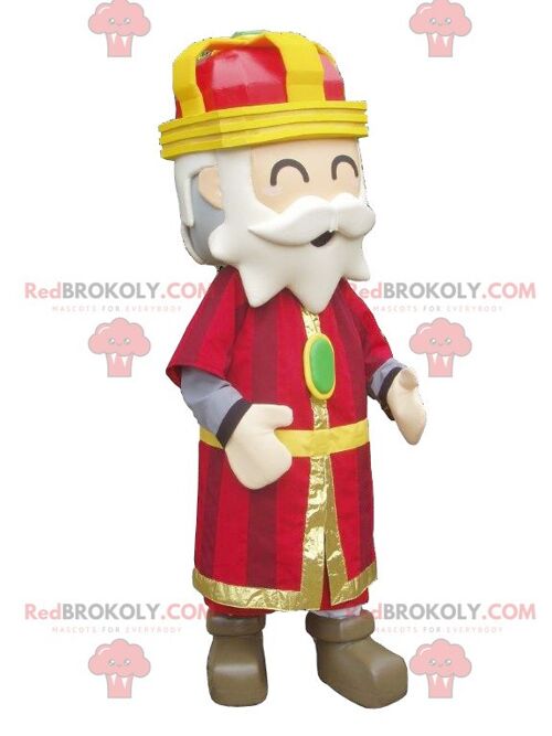 Colorful and jovial king REDBROKOLY mascot , REDBROKO__0235