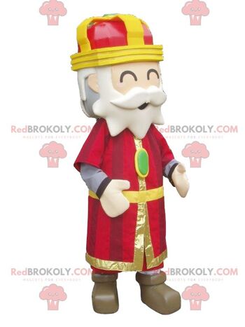 Mascotte colorée et joviale du roi REDBROKOLY, REDBROKO__0235