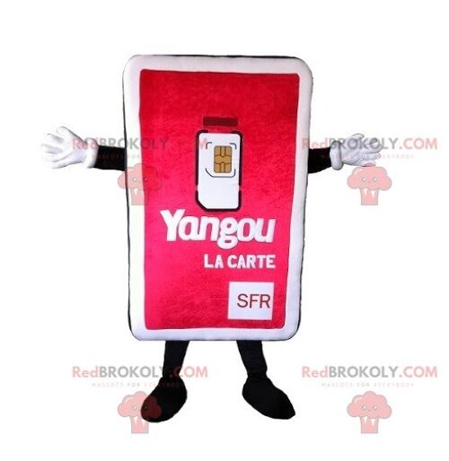 Giant SIM card REDBROKOLY mascot , REDBROKO__0243