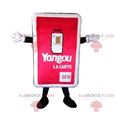 Giant SIM card REDBROKOLY mascot , REDBROKO__0243