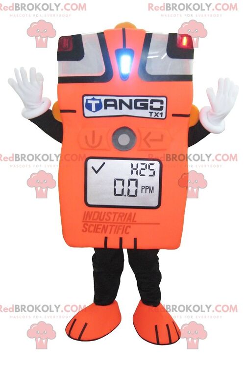 Giant orange ammeter REDBROKOLY mascot , REDBROKO__0256