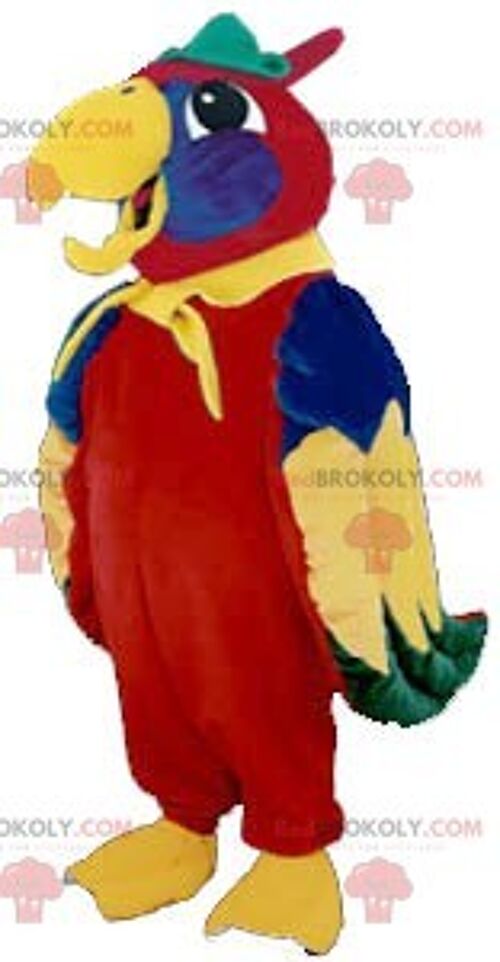 Colorful parrot REDBROKOLY mascot , REDBROKO__0264
