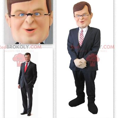 Il politico olandese Jan Peter Balkenende REDBROKOLY mascotte , REDBROKO__0307
