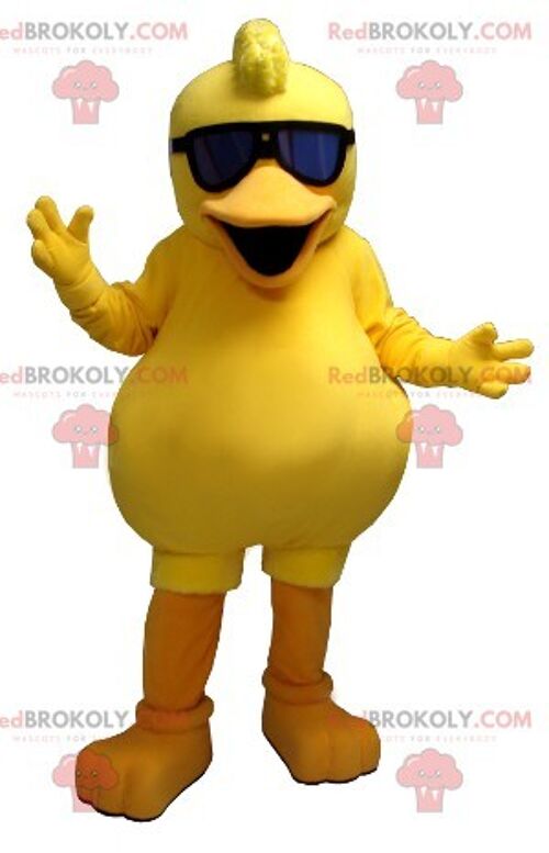 Big yellow chick duck REDBROKOLY mascot , REDBROKO__0370
