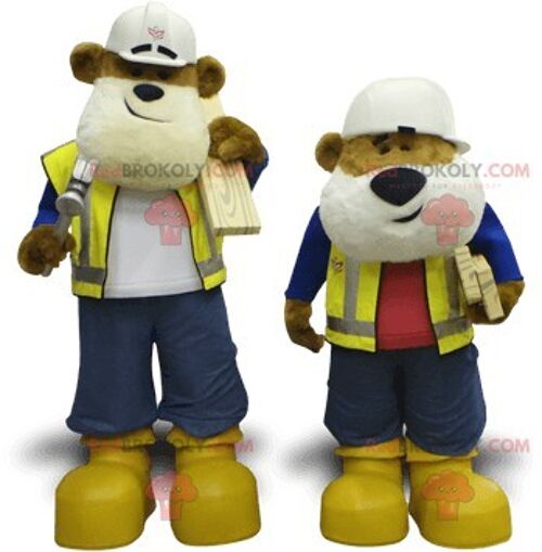 2 DIY bear REDBROKOLY mascots , REDBROKO__0466