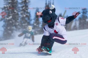 Mascotte de taureau buffle noir REDBROKOLY, REDBROKO__0505