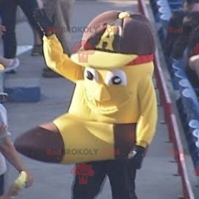 REDBROKOLY mascot shaped like a giant banana , REDBROKO__0513