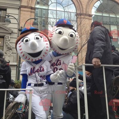 2 mascotas de béisbol REDBROKOLY, REDBROKO__0518