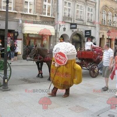 Vaso de cerveza gigante pinta mascota REDBROKOLY, REDBROKO__0619