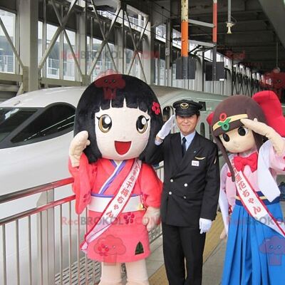 2 mascotas REDBROKOLY de chicas manga japonesas, REDBROKO__0645