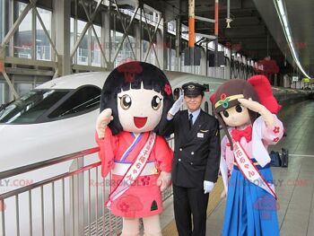 2 mascottes REDBROKOLY de manga girls japonaises, REDBROKO__0645