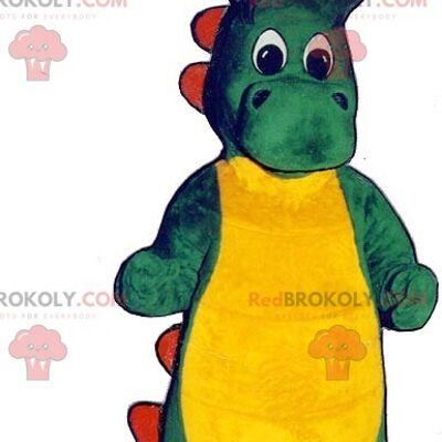 Green red and yellow crocodile REDBROKOLY mascot , REDBROKO__0663