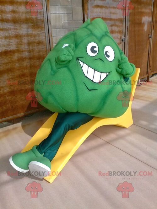 Giant artichoke green cabbage REDBROKOLY mascot , REDBROKO__0683
