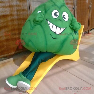 Giant artichoke green cabbage REDBROKOLY mascot , REDBROKO__0683