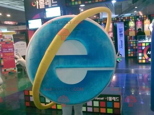Internet Explorer computer REDBROKOLY mascot , REDBROKO__0710