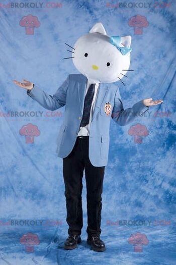 Tête de chat Hello Kitty mascotte REDBROKOLY, REDBROKO__0805