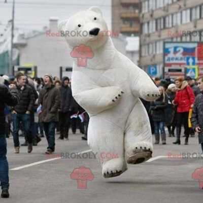 Orso polare REDBROKOLY mascotte orso polare , REDBROKO__0879