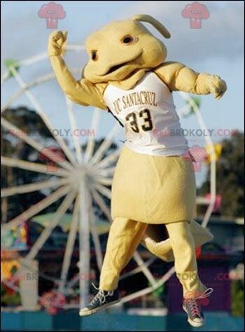 Mascotte de lapin REDBROKOLY créature jaune, REDBROKO__0924 1