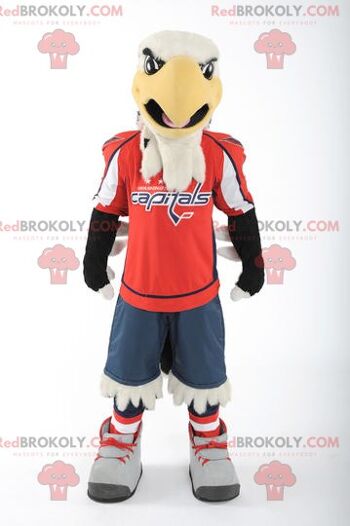 Mascotte d'aigle blanc noir et jaune REDBROKOLY, REDBROKO__0953 3